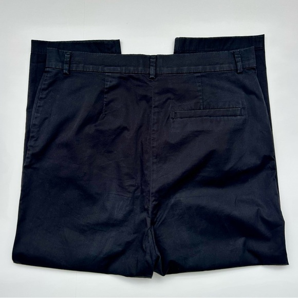 COS Buttoned Fly Drop-Crotch Trousers Harem Black Cropped Pants Cotton Size 8 - Picture 8 of 9